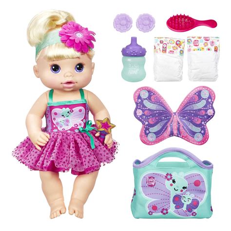 This Baby Alive doll is a cute makeup-themed toy for girls and boys ; MERMAID-THEMED ACCESSORIES AND BRUSHABLE PURPLE-STREAKED HAIR Includes spa doll accessories, such as a towel wrap, doll mask, pretend nail polish bottle, and a comb for her vibrant ponytail ; PLAY IN OR OUT OF THE WATER Glam Spa Baby doll offers so many ways to play. . Baby alive dolls